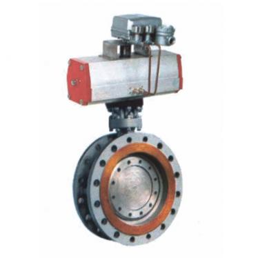 D643H Pneumatic Flange Hard Seal Butterfly Valve