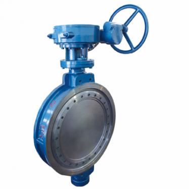 D373H worm gear wafer hard seal butterfly valve